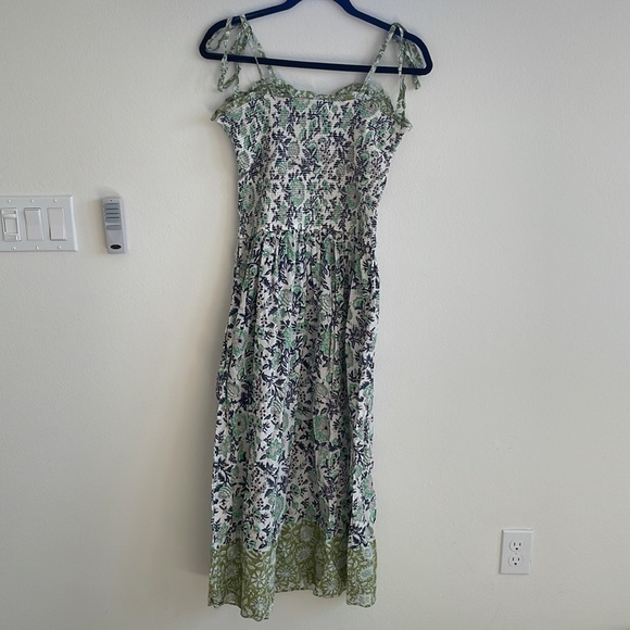 Alix of Bohemia Blue green floral Luna Jardin dress S - Picture 10 of 14